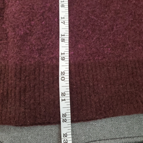 ATHLETA Hawthorne Textured Crew Neck Sweater Ombre Purple Sz XS wool blend - Picture 7 of 7